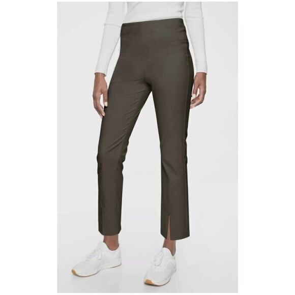 Athleta 10 Wander Slim Straight Ankle Pants Split Hem Stretch NEW $110 - Picture 1 of 9